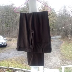 **Stafford Women's Brown Casual Dress Pants